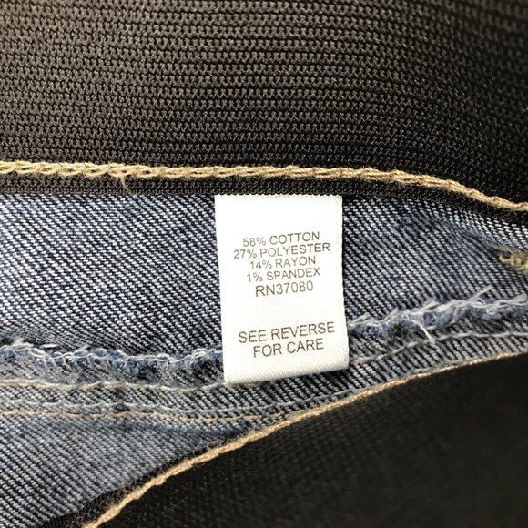 CATO Jeans Womens Size 24W Skinny Crop Stretch Waist Dark Wash Denim 42x23 NEW - Picture 8 of 15